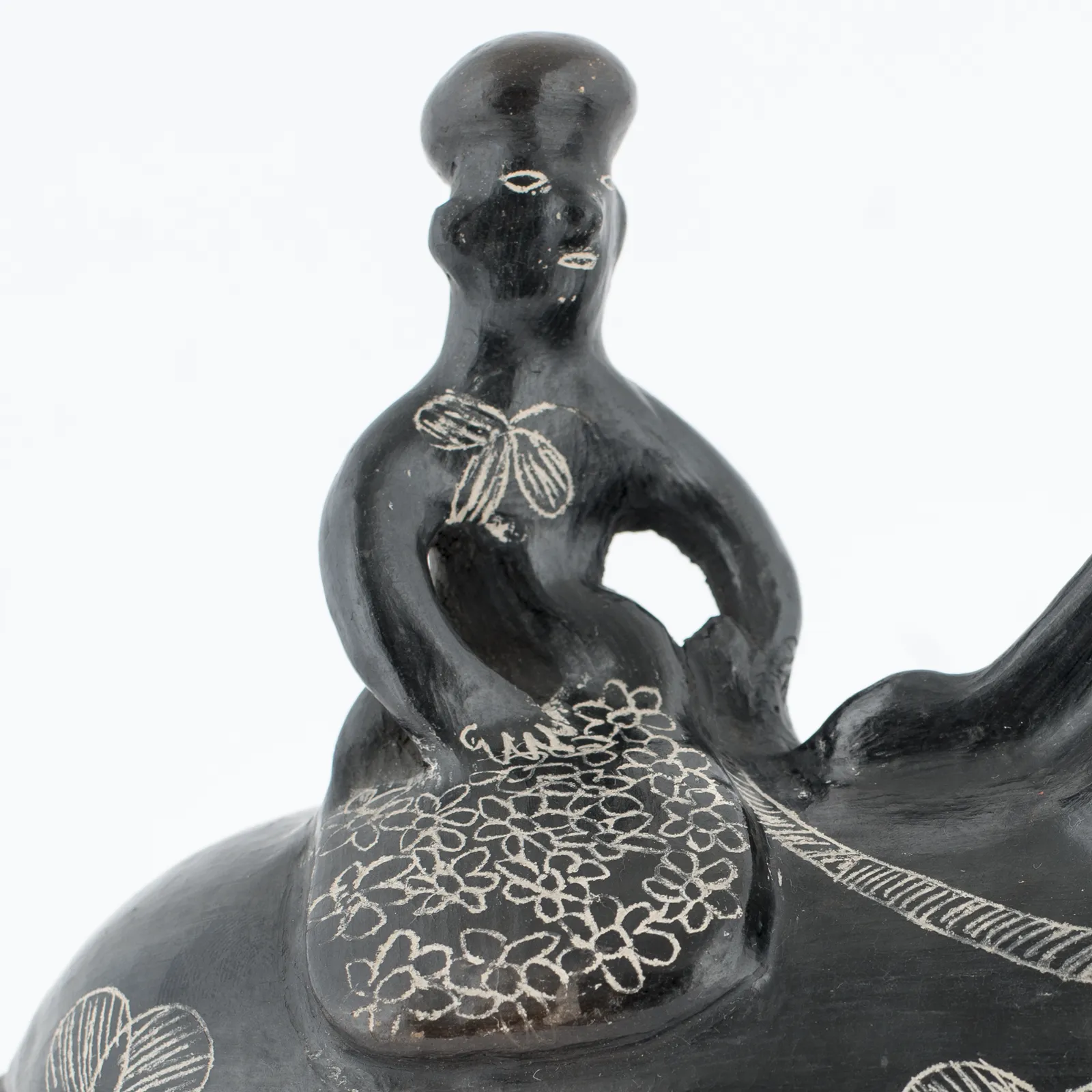 Miniatura del objeto Figurilla de caballo con jinete mujer