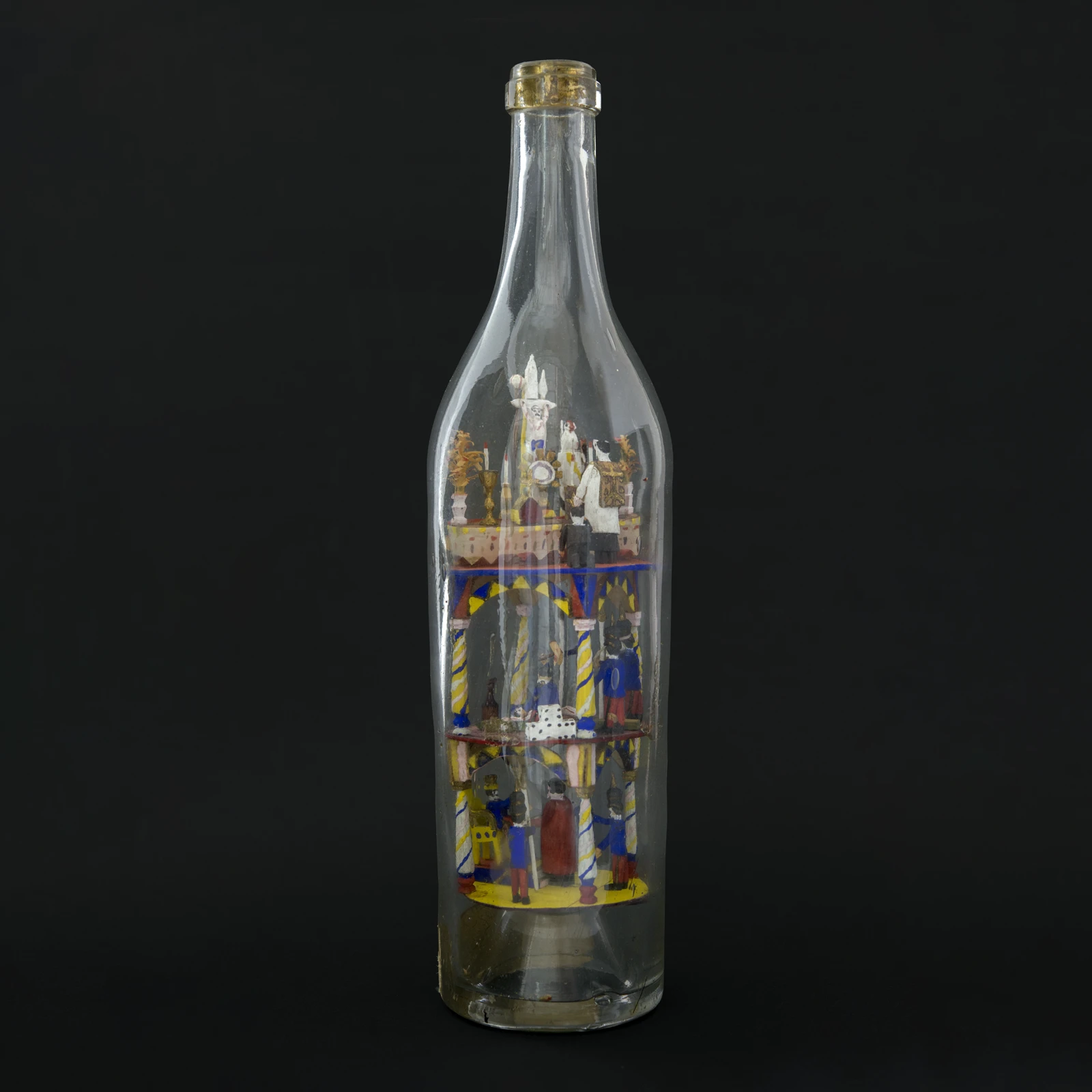 Miniatura del objeto Calvario dentro de una botella