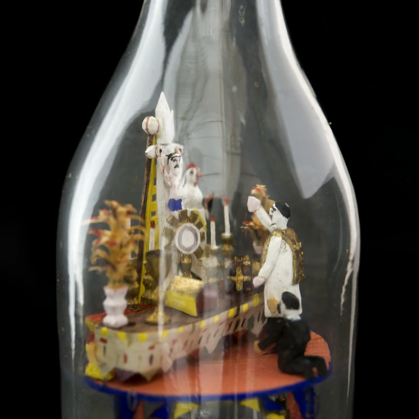 Miniatura del objeto Calvario dentro de una botella