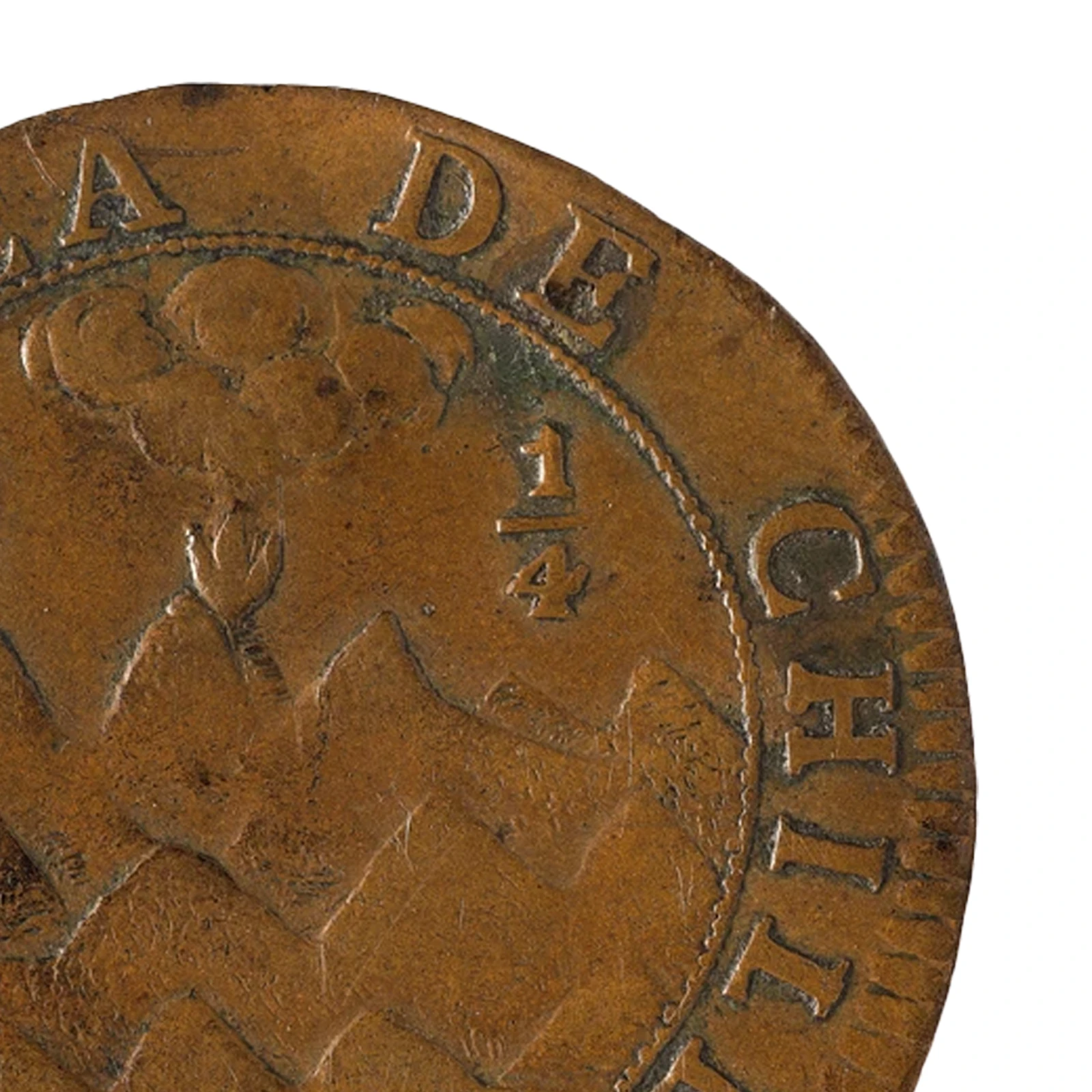 Miniatura del objeto ¼ de Real. Trucha del Maipo